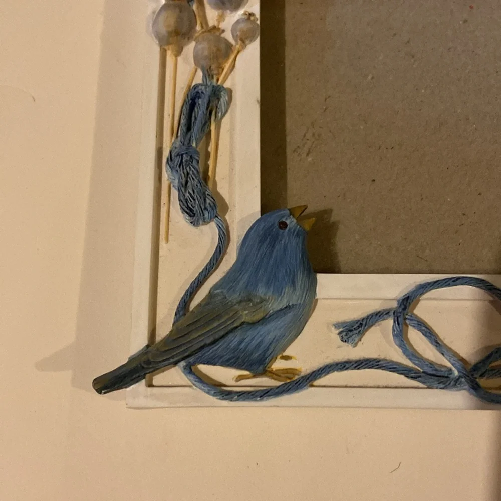 3D Picture Frame With Blue Birds